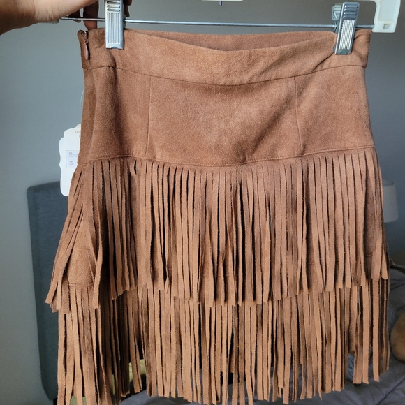 Altar'd State Fringe Mini Skirt - Picture 3 of 5